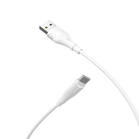 Дата кабель Type-C - USB Borofone BX18 Optimal 3м 3A белый