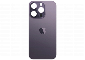 Задняя крышка iPhone 14 Pro Max (стекло) темно-фиолетовый - orig fabric