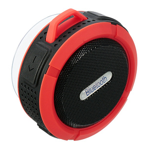 Колонка C6 (Bluetooth/MicroSD/USB/FM) красная