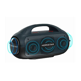 Колонка Hopestar A50 (Bluetooth/TF/USB/AUX/P.bank/Mic/TWS) 80W черный