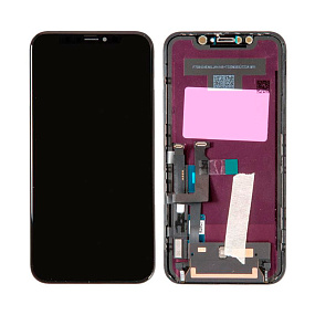 Дисплей для телефона iPhone Xr в сборе Черный - Оригинал 100