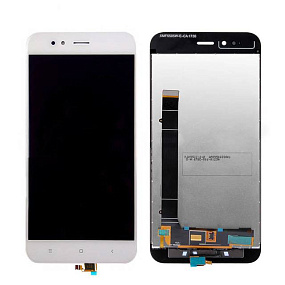 Дисплей для телефона Xiaomi Mi A1/Mi 5X в сборе с тачскрином Белый - Оригинал