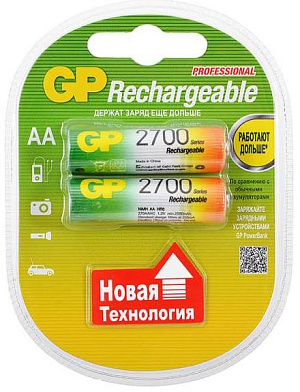 Аккумулятор AA GP 2700mAh 2BL 1шт