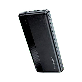 Портативное зарядное устройство Borofone BJ24 2USB/Micro/Type-C 10000mAh черный(УЦЕНКА)поврежд.упак.