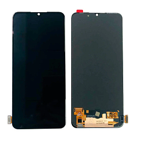 Дисплей для телефона OPPO A91/Reno 3 в сборе с тачскрином Черный - (AMOLED)