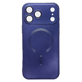 Кейс iPhone 17 Pro Max силикон SafeMag SM020 синий