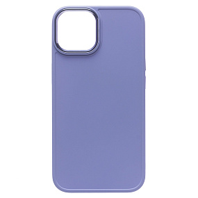 Кейс iPhone 14 силикон SC311 светло-фиолетовый