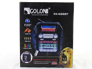 Радиоприемник-Колонка GOLON RX-688BT черный