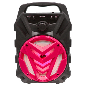 Колонка JBK-607 (Bluetooth/MicroSD/USB/FM/AUX) 5W красная