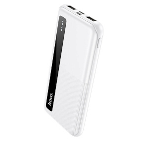 Портативное зарядное устройство Hoco J75 2USB/Micro/Type-C 10000mAh белый