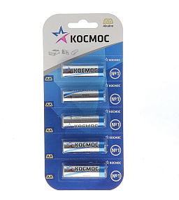 Батарейка АА Космос LR6 5BL 60/480