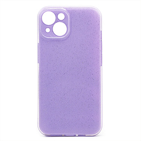 Кейс iPhone 14 силикон SC328 светло-фиолетовый
