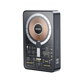 Портативное зарядное устройство MagSafe WiWu for IPhone 12/13/14 10000mAh 22.5W черный