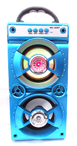 Колонка MS-160BT (Bluetooth/MicroSD/USB/FM/AUX) 10W синяя