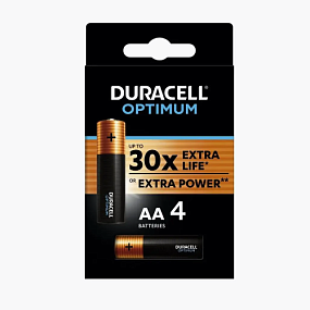 Батарейка АА Duracell LR6 8BL Optimum 4/80/240 1шт