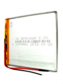 АКБ универсальная 386580p 2500mAh (3.8*65*80)