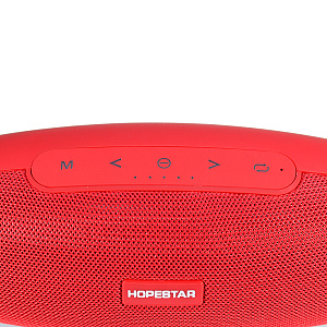 Колонка Hopestar H27 (Bluetooth/MicroSD/USB/FM/AUX/Microphone) влагозащищенная красная