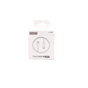 Дата кабель Type-C - Type-C Kouvolsen X67 1м 40W белый