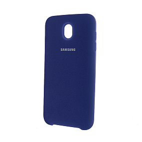 Силиконовый чехол для Samsung J730 Galaxy J7 оригинал синий