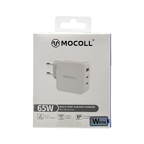СЗУ-USB-Type-C Mocoll 3 выхода 65W белый