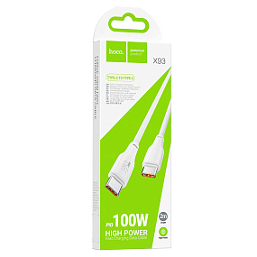 Дата кабель Type-C - Type-C Hoco X93 100W 3A 2м белый