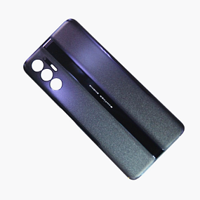 корпус для телефона Tecno Pova 3 (LF7n) Черный задняя крышка