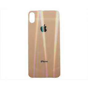Задняя крышка iPhone Xs Max (стекло) Золото orig fabric(УЦЕНКА)дефект покраски