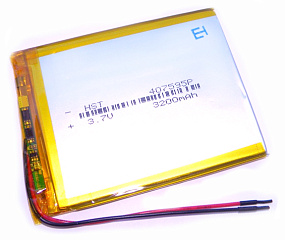 АКБ универсальная 407595p 3200mAh (4*75*95)