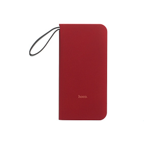 Портативное зарядное устройство Hoco J25B 10000mAh + кабель type-c красный