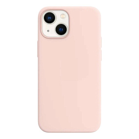 Кейс iPhone 13 Silicone Case без логотипа светло-розовый