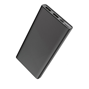 Портативное зарядное устройство Hoco J55 2USB/Micro/Type-C 10000mAh черный