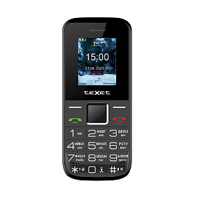 Мобильный телефон teXet TM-206 черный