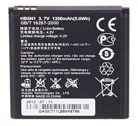 АКБ ORIG для телефона Huawei HB5N1/HB5N1H/HB5N1HA (G300, G330, G302D)