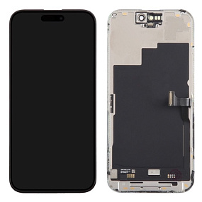 Дисплей для телефона iPhone 15 в сборе Черный - Оригинал