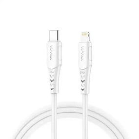 Дата кабель Type-C - Lightning VFan P04 3A 1м белый