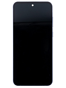 Дисплей для телефона Samsung A556E (A55 5G) модуль с рамкой Черный - Оригинал