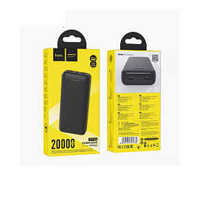 Портативное зарядное устройство Hoco J111A 2USB/Micro/Type-C 22.5W 20000mAh черный(УЦЕНКА)царапина 