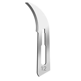 Набор лезвий для скальпеля №12 (металл, 10 шт.)