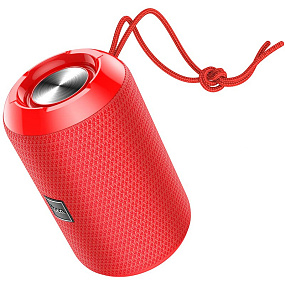 Колонка Hoco HC1 (Bluetooth/MicroSD/USB/FM/AUX/TWS) 5W красный