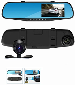 ВидеоРегистратор в зеркале заднего вида L9000 1080P