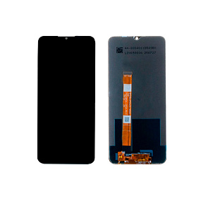 Дисплей для телефона Realme Narzo 50A в сборе с тачскрином Черный - Оригинал