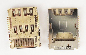 Коннектор SIM+MMC LG D618/D855/D690/D724/H818/D335/H502 (G2 Mini/G3/G3 Stylus/G3s/G4/L Bello)