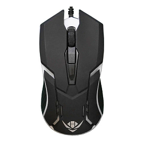 Мышь проводная игровая Nakatomi Gaming MOG-05U черная USB(УЦЕНКА)б/у,потертости