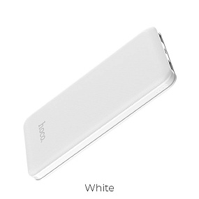 Портативное зарядное устройство Hoco J26 10000mAh LCD 2USB белый (УЦЕНКА) Потертости, царапины