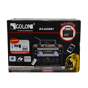 Радиоприемник GOLON RX-618BT коричневый/серый