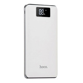 Портативное зарядное устройство Hoco B23 QC 10000mAh LCD белый