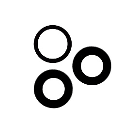 Стекло камеры iPhone 12 Pro Max (комплект 3 шт.) Черное