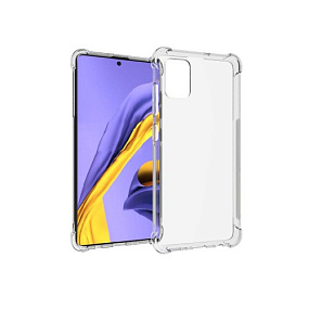Силиконовый чехол для Samsung A715 Galaxy A71 прозрачный противоударный