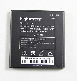 АКБ ORIG для телефона Highscreen Zera F (Rev.S) тех. упаковка
