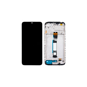 Дисплей для телефона Xiaomi Redmi 10C (220333QNY) модуль с рамкой Черный - Oригинал